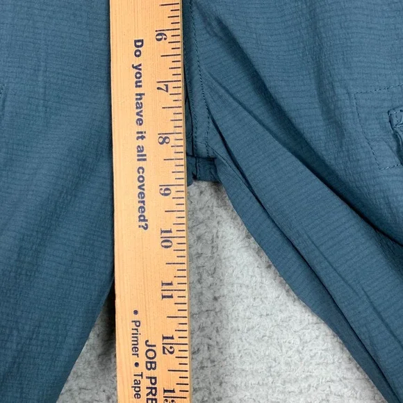 Prana Sage Pants Women's 2‎ Teal Roll Up Hem Convertible Ripstop Hiking Camping - Picture 6 of 8